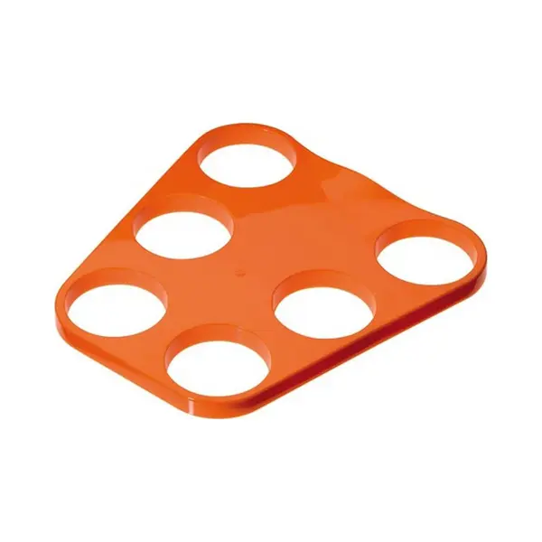 Bierglazen Dienblad - 6 Glazen - Oranje - Bekerhouder - Ek/ Wk Supporter - Kunststof thumbnail
