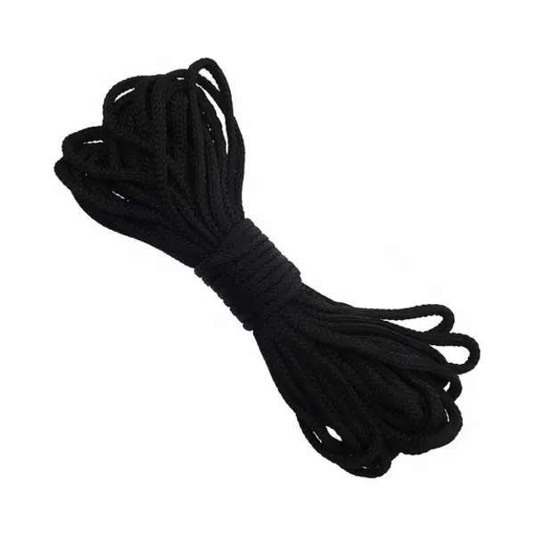 Outdoor Nylon Touw - Zwart - 15 Meter X 5 Mm - Diverse Toepassingen - Camping thumbnail