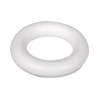 Piepschuim Ring - Wit - 22 Cm - Styropor - Hobby Figuren - Diy - Knutselen