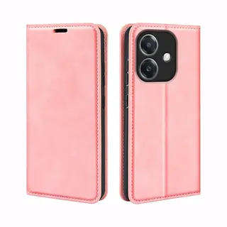MobyDefend Hoesje - Geschikt Voor Oppo A60 5G / A40 / A40m - Luxe Wallet Bookcase (Magnetische Sluiting) - Roze