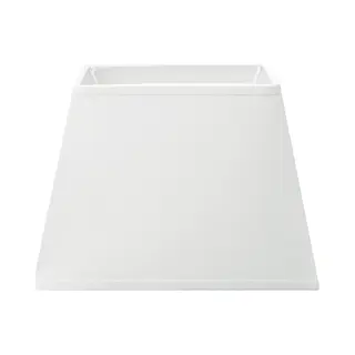 Home Sweet Home - Stoffen - Stoffen Lampenkap - Rectangle - White - Minimalistische Stijl - 20 X 14 X 14 Cm - E27 Fitting - Voor Tafellamp - Voor