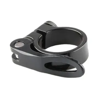 M-Wave Mirage Zwarte Zadelklem Met Snelspanner - 34.9 Mm - Instelbare Klemkracht - Cnc Gefreesd Aluminium