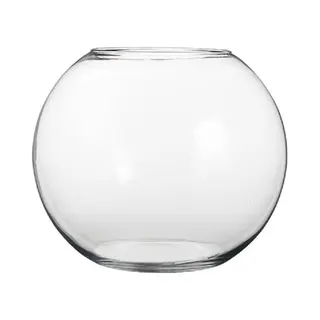 Mica Decorations Bolvaas - 20 X 25 Cm - Komvaas - Glas - Vissenkom