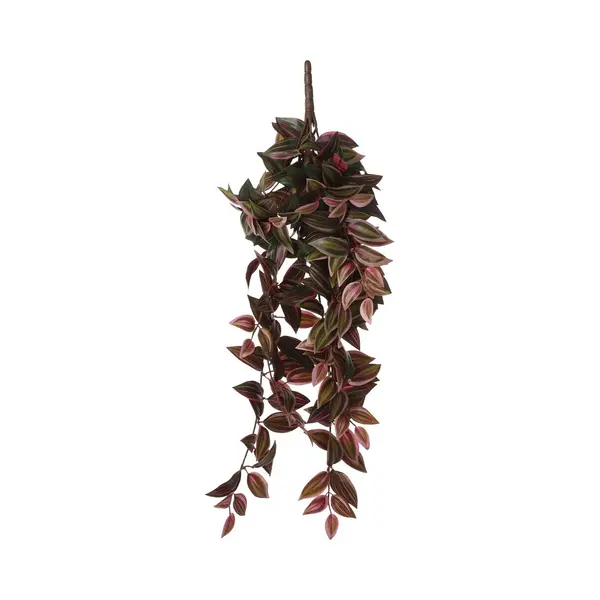 Mica Decorations Tradescantia - Kunst Hangplant - Hoogte 54 Cm - Bordeaux thumbnail