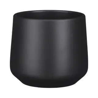 Mica Decorations Bloempot/plantenpot - Mat Grijs - H14/D15, 5 Cm - Keramiek - Voor Kamerplant