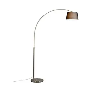 Qazqa Arc Eco 2 Staande Booglamp - 1 Lichts - 120 Cm - Zwart