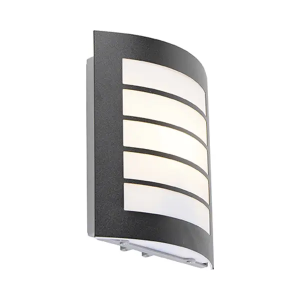 Qazqa Miro - Moderne Wandlamp Voor Buiten - 1 Lichts - D 65 Mm - Zwart - Buitenverlichting thumbnail