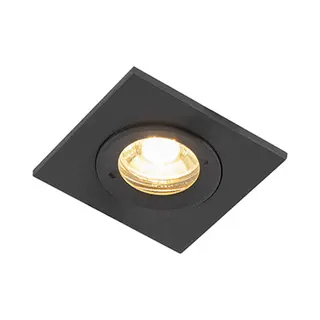 Qazqa Moderne Einbauleuchte Schwarz Ip44 - Xena Square