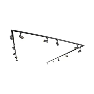 Qazqa Jeana - Moderne Spot Railsysteem Verlichting, Railverlichting Geschikt Voor Led - 14 Lichts - L 753 Cm - Zwart - Woonkamer | Slaapkamer | Keuken