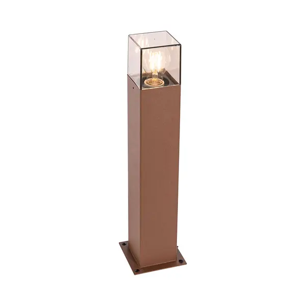 Qazqa - Industrial Outdoor Standing Lamp Rust Brown 50 Cm Ip44 - Denmark thumbnail