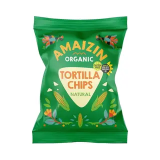Amaizin Organic Corn Chips Natural, 75g