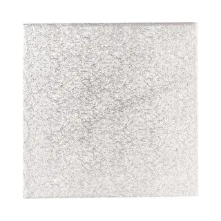 BrandNewCake® Cake Drum Zilver - Vierkant 27, 5cm - Cakedrum 13mm Dikte - Stevige Taartonderlegger