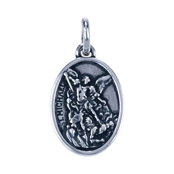 Mooye ® - Collectie Zilveren Aartsengel Michael Ketting Hanger thumbnail