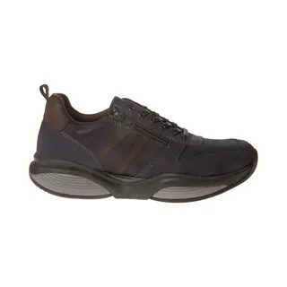 Xsensible Mannen Nubuck Lage Sneakers / Herenschoenen 30073.2 - Blauw - Maat 44