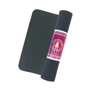 Yogamat- Fitnessmat - Zwart- Yogi & Yogini- Pvc - 1250gr -1 Cm Dik