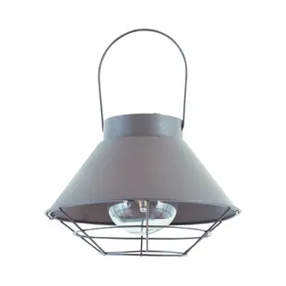 Luxform Solar Steel Wire Hanging Lantern Detroit In Brown