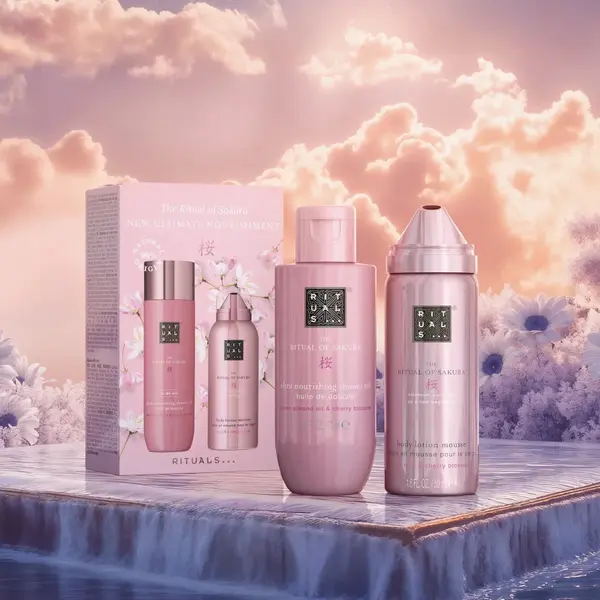 Rituals Of Sakura Mini Travel Set Body Lotion 50ml En Douche Oile 75ml thumbnail