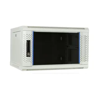 Dsit 6U Witte Wandkast Met Glazen Deur 600x450x368mm (BxDxH) - Serverbehuizing - Serverrack - Serverkast - 19 Inch