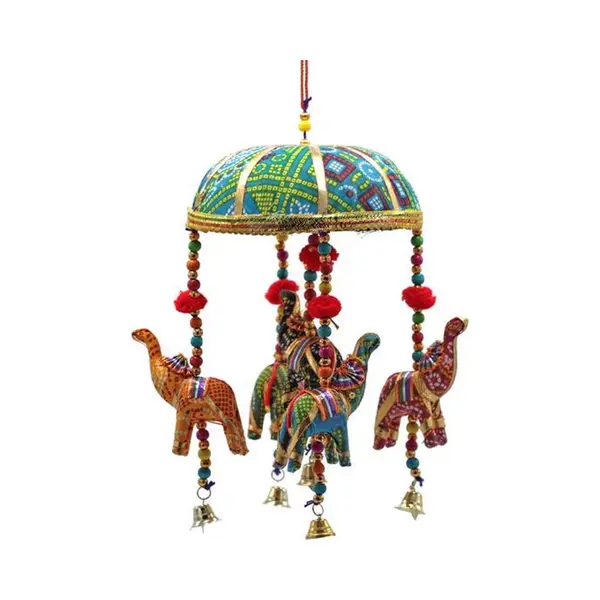 Yogi & Yogini Meditation Mobiel – 5 Olifantjes – Decoratief Mobiel thumbnail