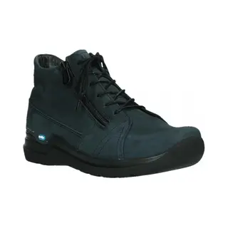 Wolky Why Veterschoenen Hoog - Blauw - Maat 36