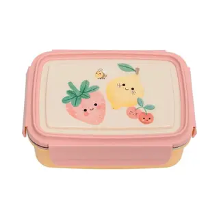 Petit Monkey Bentobox Sparkling Fruits - Roze