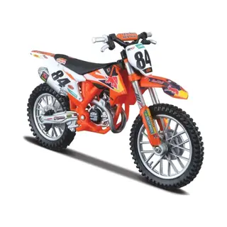 Bburago Schaalmodel Crossmotor Miniatuur Ktm Sx 450 2018 #84 Jeffrey Herlings Red Bull Ktm Supercross Wereld Kampioen 2018 Schaal 1, 18