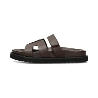 Posh By Poelman Scottie Dames Slippers - Donker Bruin