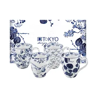Set 4 Japanse Mokken Met Oor - Flora Japonica - Tokyo Design Studio