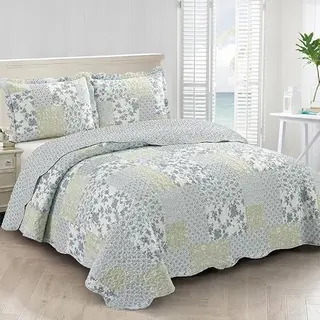 Lavandoux - Bedsprei - Sea Breeze - 240 X 260 Cm - 2-persoons - Blauw