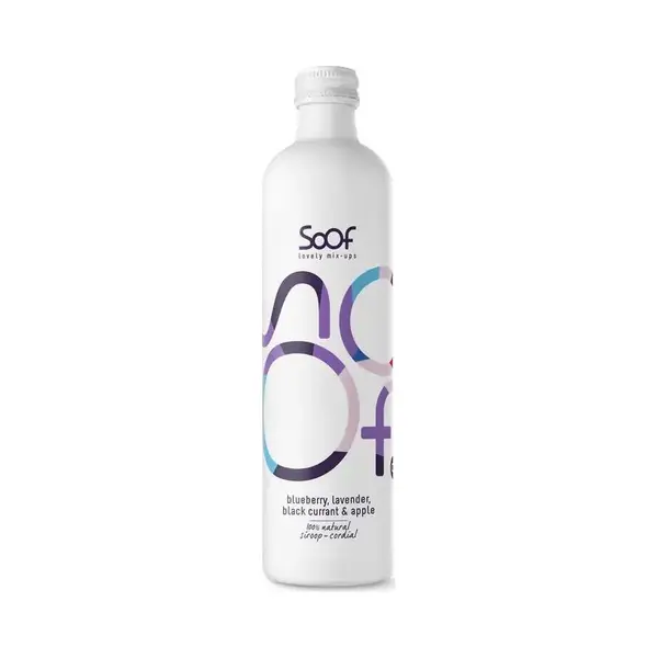 Soof Drinks Blauwe Bessen Siroop - 100% Natuurlijk Zonder Suiker - 340 Ml thumbnail