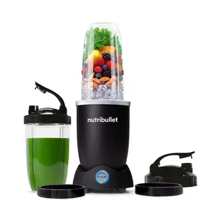 Nutribullet Pro+ Pulse - Blender - Smoothie Maker - Pulse Functie - 2 To-Go Bekers - 2 Drinkrings - Automatische Uitschakeling - 1200 Watt - Zwart