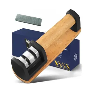 B&H Premium Messenslijper Met Wetsteen 7 Cm - Deurtrekslijper - Knife Sharpener Whetstone