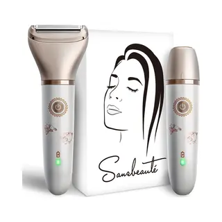 Sansbeauté® 2-in-1 Ladyshave - Scheerapparaat Vrouw - Waterproof - Usb Oplaadbaar
