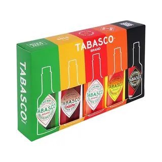 Tabasco Hot Sauce Cadeauset - 5 X 60ml - Chipotle, Habanero, Scorpion, Green, Red