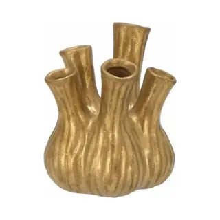 Dk design Aglio Tulpenvaas Goud Daan Kromhout 13x16 Cm (klein) Vaas Goud Bloemenvaas Vaas Voor Tulpen Bloemenvaas