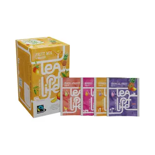 Tea Of Life Fairtrade - Fruit Mix - 100 Zakjes | 4 Smaken | Sinaasappel | Tropische Vruchten | Perzik/Abrikoos | Mango
