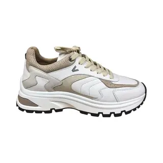 Via Vai Liz Leighton Sneakers Dames - Leer, Suède - Beige - Maat 43