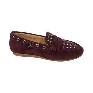 Via Vai June Macy Loafers Dames - Suède - Bordeaux - Maat 41