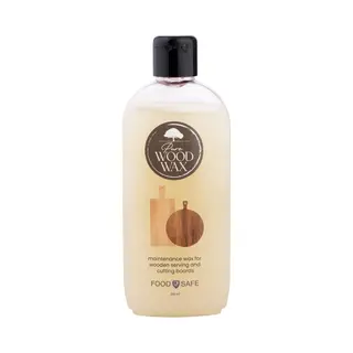 Pure Wood Care Pure Wood Wax | Bijenwas | Onderhoudswax | Snijplank | Houtverzorging | Voor Houten En Bamboe Borrelplanken En Keukengerei | Foodsafe 250 Ml