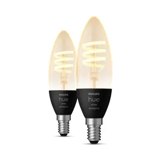 Philips by Signify Philips Kaarslamp - E14 slimme lamp - (2-pack)