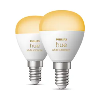 Philips by Signify Philips Hue White ambience Lustre – E14 smart bulb – (2-pack)