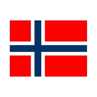 Vlag Van Noorwegen - 60 X 90 Cm - Klein Formaat - Landen Vlaggen - Polyester - Met Ophangringen