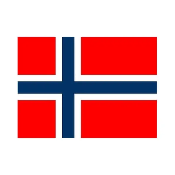 Vlag Van Noorwegen - 60 X 90 Cm - Klein Formaat - Landen Vlaggen - Polyester - Met Ophangringen thumbnail