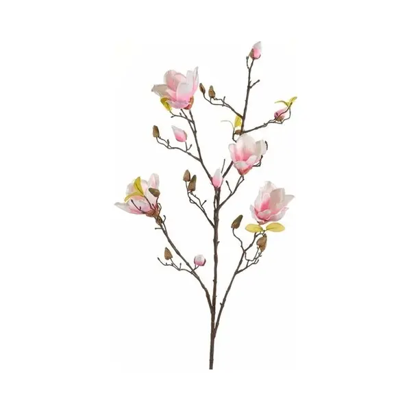 Emerald Kunstbloem - Magnolia - Op Tak - 105 Cm - Roze - Sierbloemen - Decoratie thumbnail