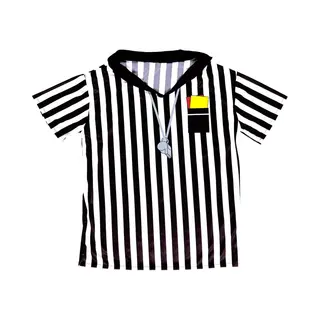 Widmann Scheidsrechter Verkleedshirt - 1x - Zwart/wit - Polyester - Heren Xl