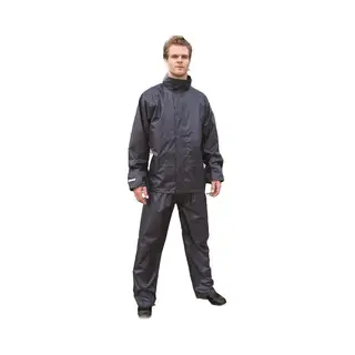 Result All Weather En Seizoenen Regenpak - Zwart - Volwassenen/grote Kinderen - Elastische Afsluitingen L