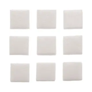 Glorex Hobby Glorex Mozaiek Steentjes/tegeltjes - Glas - Vierkant - 30x Stuks - Wit - 2 X 2 Cm - Hobby/knutselen