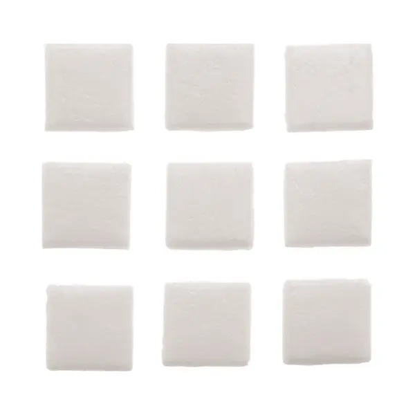 Glorex Hobby Glorex Mozaiek Steentjes/tegeltjes - Glas - Vierkant - 30x Stuks - Wit - 2 X 2 Cm - Hobby/knutselen thumbnail