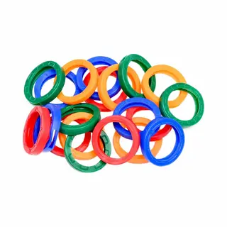 Benson Sleutel Hoesjes / Sleutel Ringen 20 Stuks In Diverse Kleuren