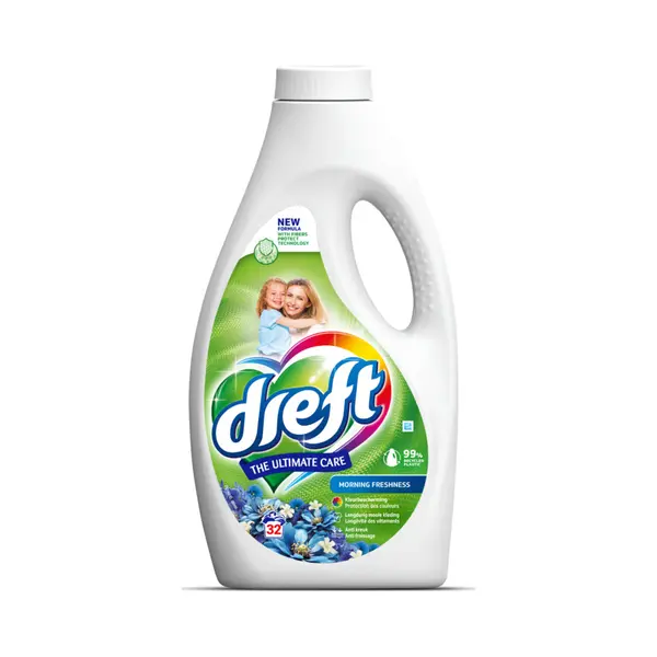 , Dreft Vloeibaar Wasmiddel Ochtendfris 32 Wasbeurten 1, 4 Liter thumbnail